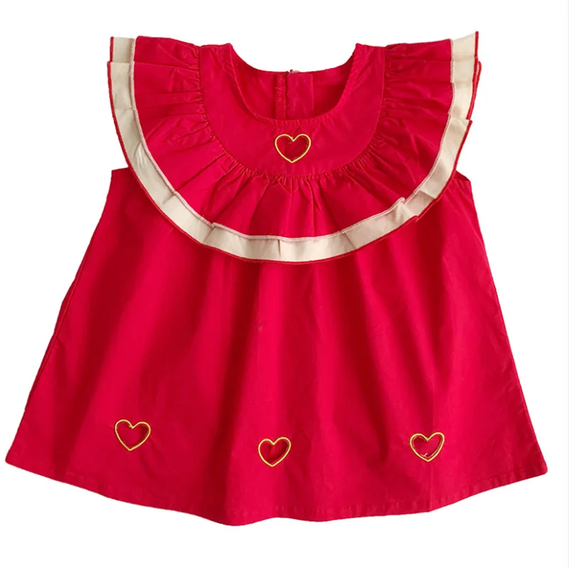 WLG girls summer princess dresses kids red heart sleeveless dress baby party ruffle clothes
WLG girls summer princess dresses kids red heart sleeveless dress baby party ruffle clothes