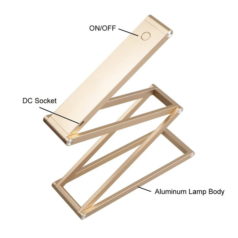 LAIDEYI Portable LED Desk Lamp 360 Degree Folding Table Lamp Eye Protection Reading LED Lamp Working Camping Night Light
LAIDEYI Portable LED Desk Lamp 360 Degree Folding Table Lamp Eye Protection Reading LED Lamp Working Camping Night Light