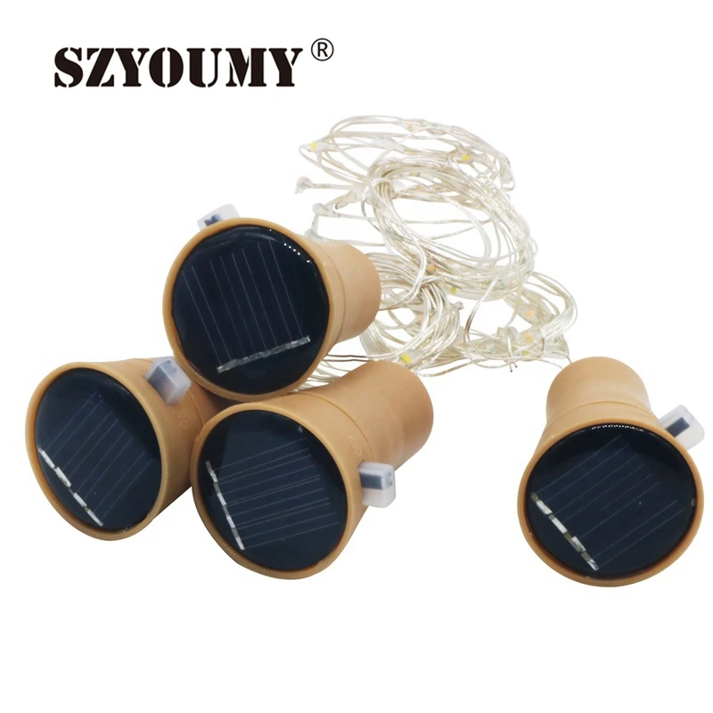 SZYOUMY 1M 8/10 Leds Glass Wine Solar LED String Light Christmas Party Decoration Cork Shaped Wine Bottle Stopper Light Lamp
SZYOUMY 1M 8/10 Leds Glass Wine Solar LED String Light Christmas Party Decoration Cork Shaped Wine Bottle Stopper Light Lamp