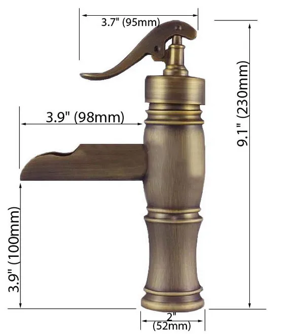 Antique Brass Single Handle "Water Pump Look" Bathroom Vessel Sink Basin Faucet Mixer Tap Cnf167
Antique Brass Single Handle "Water Pump Look" Bathroom Vessel Sink Basin Faucet Mixer Tap Cnf167