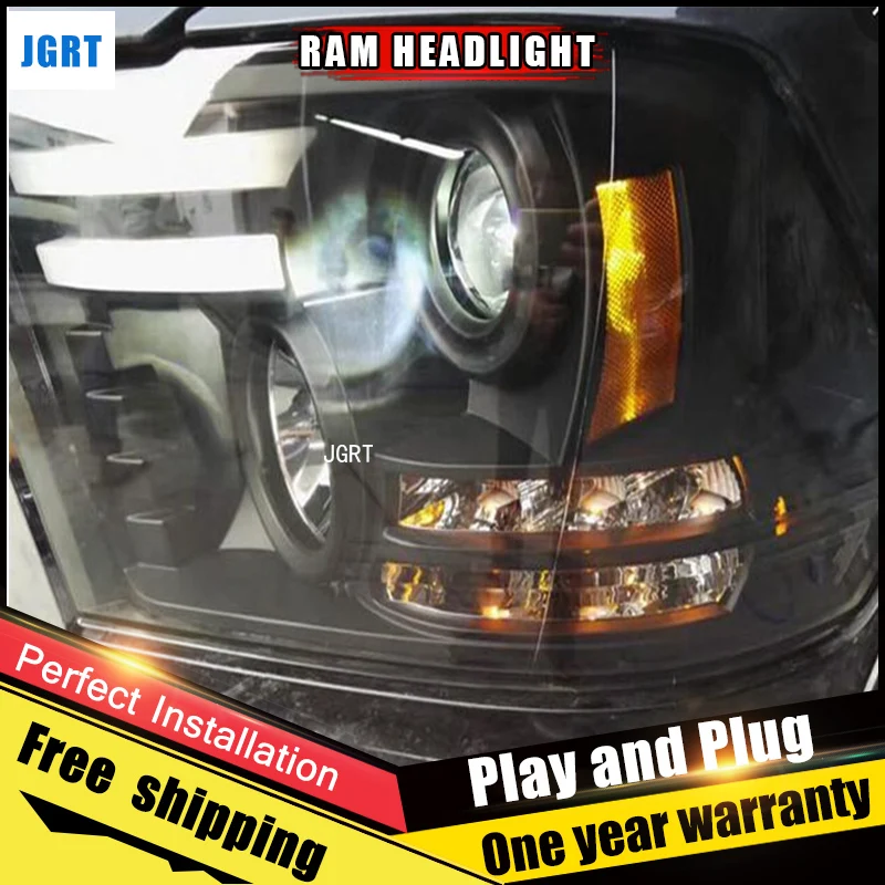 2PCS Car Style LED headlights for Dodge Ram 2013-2018 for Ram head lamp LED DRL Lens Double Beam H7 HID Xenon bi xenon lens
2PCS Car Style LED headlights for Dodge Ram 2013-2018 for Ram head lamp LED DRL Lens Double Beam H7 HID Xenon bi xenon lens