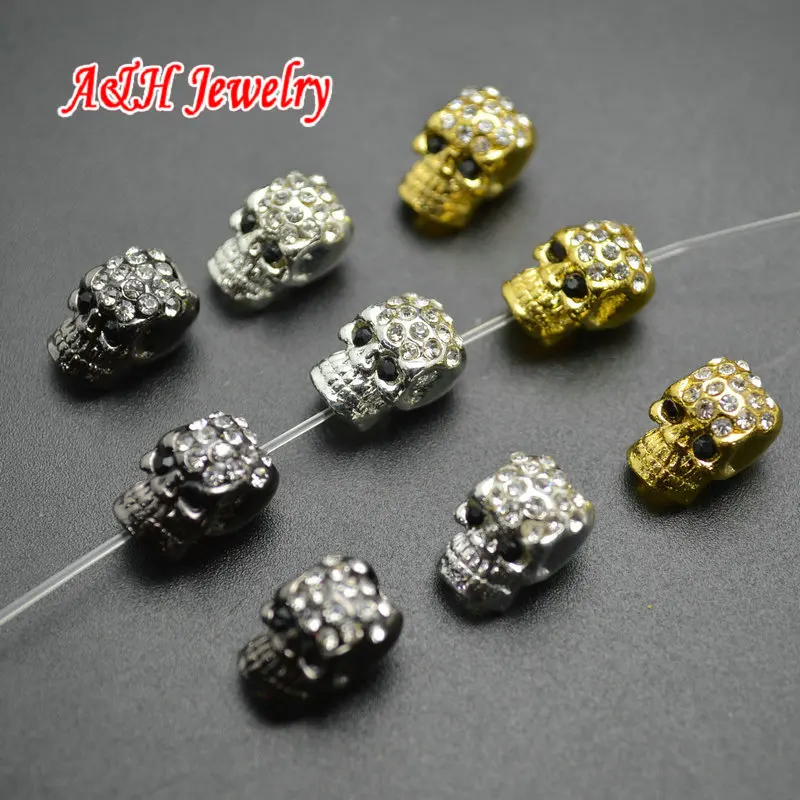 20pcs Rhinestone Inset Skull Beads Diy Finding Charms Gun Black Gold Silver Color Plated Vertical Core
20pcs Rhinestone Inset Skull Beads Diy Finding Charms Gun Black Gold Silver Color Plated Vertical Core
