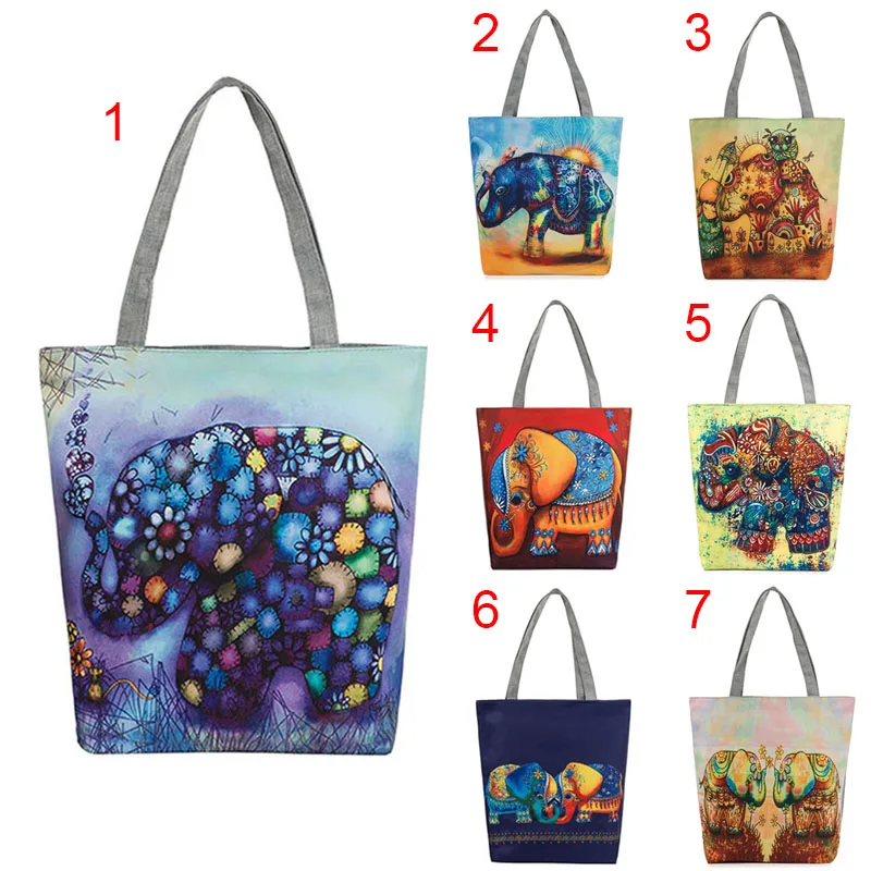 Women Elephant Printed Canvas Shoulder Bag Casual Beach Bags Single Crossbody Bags Traveling Shopping Messenger Bag Bolsos Mujer
Women Elephant Printed Canvas Shoulder Bag Casual Beach Bags Single Crossbody Bags Traveling Shopping Messenger Bag Bolsos Mujer