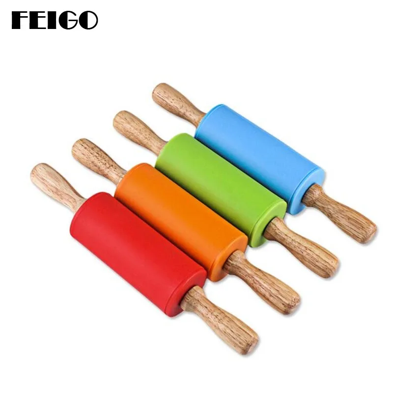 FEIGO 1Pcs High Quality Wood Silicone Pastry Boards Fondant Cake Roller Dough Rolling Pins Bakeware Kitchen Cooking Tools F93
FEIGO 1Pcs High Quality Wood Silicone Pastry Boards Fondant Cake Roller Dough Rolling Pins Bakeware Kitchen Cooking Tools F93