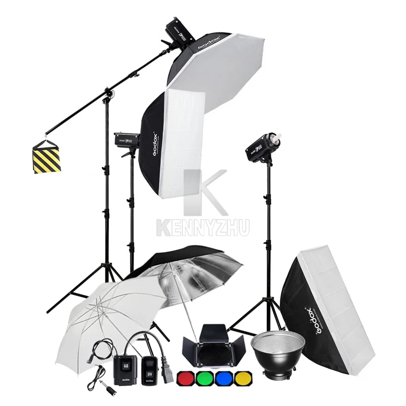 Godox 1800W / 3x 600W Studio Flash Strobe DP600 600WS Photography Lighting Kit + 70x100cm Softbox + 2.8M Light Stand & Boom Arm
Godox 1800W / 3x 600W Studio Flash Strobe DP600 600WS Photography Lighting Kit + 70x100cm Softbox + 2.8M Light Stand & Boom Arm
