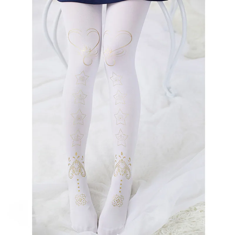 Japanese sweet lolita socks printed silk stockings COS of pantyhose soft younger sister is a beautiful girl render stockings
Japanese sweet lolita socks printed silk stockings COS of pantyhose soft younger sister is a beautiful girl render stockings