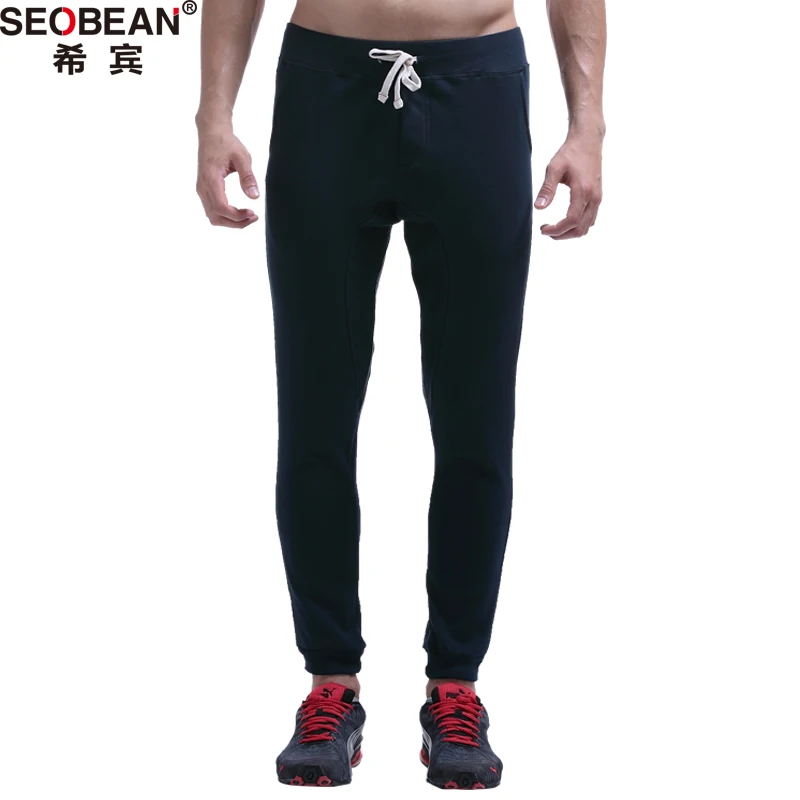 Новые Seobean мужские штаны для отдыха пижама и брюки из хлопка сексуальные