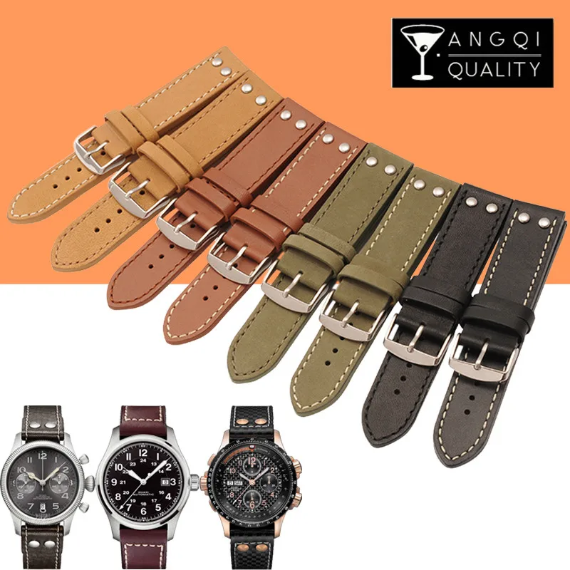 20mm 22mm Cow Leather Calfskin Genuine Watchband For Hamilton Khaki for B-reitling Zenith Belt Watch Strap Bracelets Replacement
20mm 22mm Cow Leather Calfskin Genuine Watchband For Hamilton Khaki for B-reitling Zenith Belt Watch Strap Bracelets Replacement