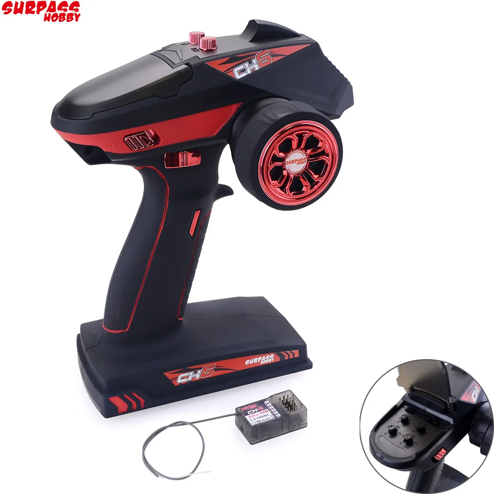 Surpass Hobby 2.4G 6CH Super Response Radio System Transmitter with Receiver For RC Car Boat Tank Water skateboard
Surpass Hobby 2.4G 6CH Super Response Radio System Transmitter with Receiver For RC Car Boat Tank Water skateboard