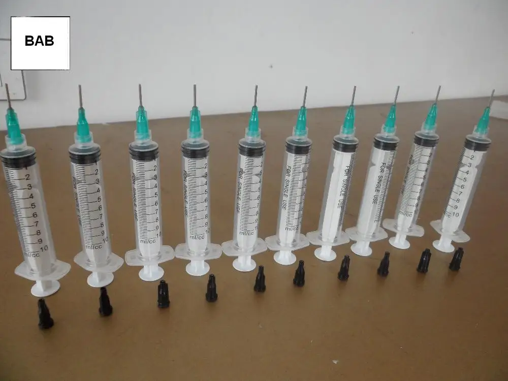 Шприц для дозирования с замком Luer lock 10 мл/10 мл 1/2 дюйма 18 г|syringe dispenser|syringe bluntsyringes and