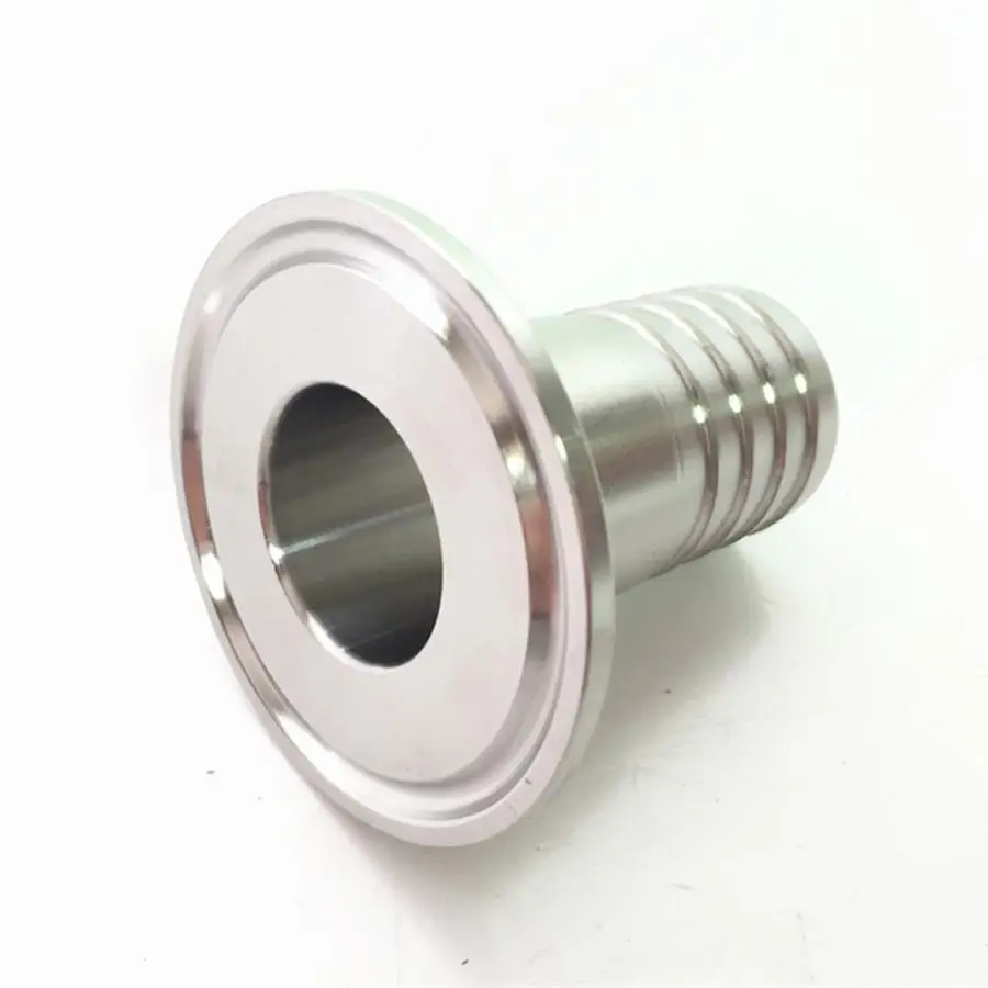 

19mm 3/4" Hose Barb x 1.5" Tri Clamp SUS 316L Stainless Steel Sanitary Tri-Clamp Hosetail Coupler Fitting Home Brew