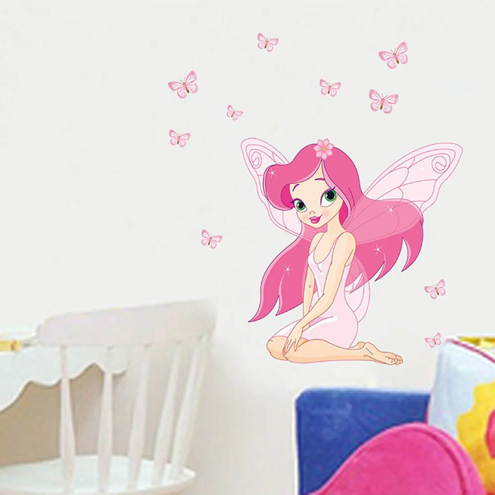 Lovely fairy wall decals for girls room removable children's room angel wall stickers
Lovely fairy wall decals for girls room removable children's room angel wall stickers