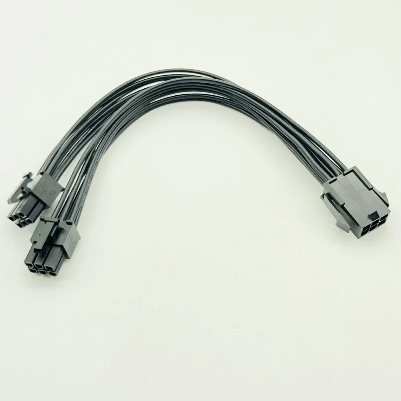 NEW PCIE 6pin to Dual 6pin Power Cable Sleeved Cable PC PCI Express Video Card Graphics Card Power Supply Cable 18AWG 20CM Black
NEW PCIE 6pin to Dual 6pin Power Cable Sleeved Cable PC PCI Express Video Card Graphics Card Power Supply Cable 18AWG 20CM Black