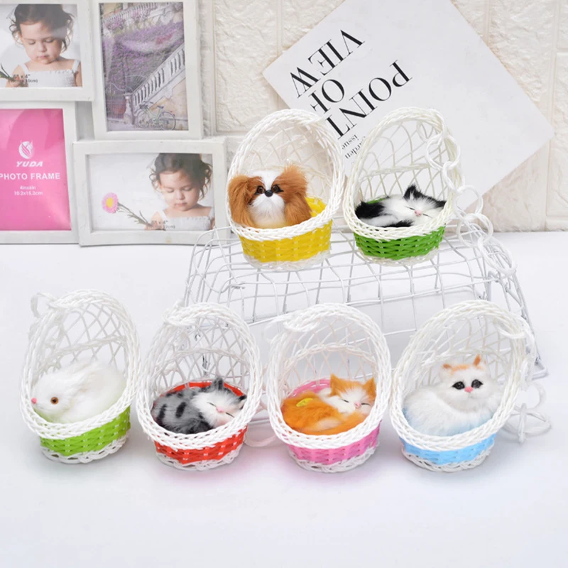 DIY Handicraft Simulation Cat Model with Basket Polyethylene Furs Figurines Home Decoration Children's Toy Gift
DIY Handicraft Simulation Cat Model with Basket Polyethylene Furs Figurines Home Decoration Children's Toy Gift