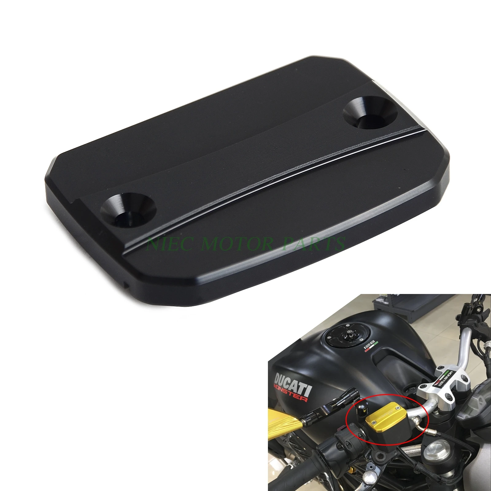 CNC Brake Fluid Reservoir Cap Cover For Ducati Monster 696 797 796 82 Hypermotard 821 939/SP Scrambler 1100 Motorbike Accessory
CNC Brake Fluid Reservoir Cap Cover For Ducati Monster 696 797 796 82 Hypermotard 821 939/SP Scrambler 1100 Motorbike Accessory