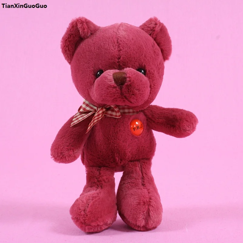 about 25cm lovely cartoon bear plush toy wine red teddy bear soft doll baby toy birthday gift s1001
about 25cm lovely cartoon bear plush toy wine red teddy bear soft doll baby toy birthday gift s1001