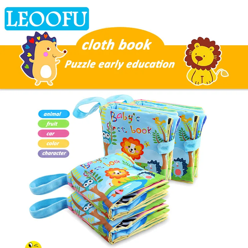 LEOOFU libros para bebe Раннее Образование головоломки ткань книги с кольцом бумаги Книга
