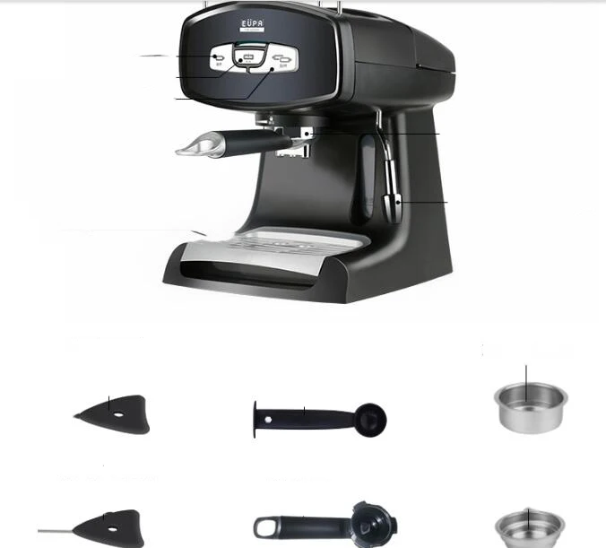 Semi-automatic Italian 19 bar Cappuccino espresso coffee maker home Coffee making machine
Semi-automatic Italian 19 bar Cappuccino espresso coffee maker home Coffee making machine