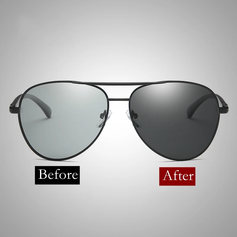TAC Polarized Photochromic Pilot Sunglasses Driver Rider Goggle Chameleon Change color Glasses Men Women Glasses
TAC Polarized Photochromic Pilot Sunglasses Driver Rider Goggle Chameleon Change color Glasses Men Women Glasses