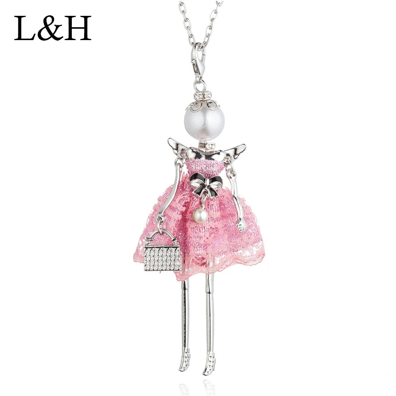 Statement Lace Dress Girl Doll Necklace For Women Angel Wing Handmade Pendant Long Chain Necklace Maxi Jewelry Collier Femme
Statement Lace Dress Girl Doll Necklace For Women Angel Wing Handmade Pendant Long Chain Necklace Maxi Jewelry Collier Femme