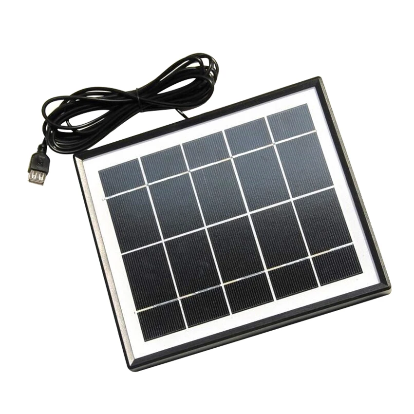 5.5W Glass Monocrystalline Silicon Solar Panel 5V for Charging Mobile Battery Power Board with 3m Cable | Электроника