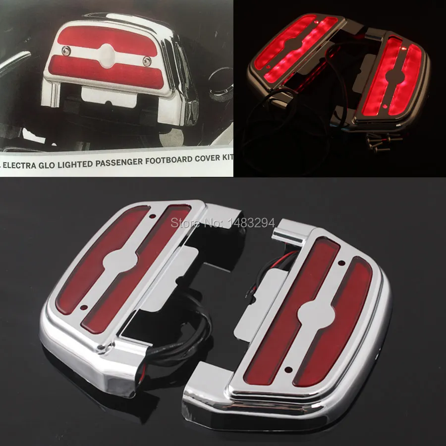 Electra Alo LED Lighted Rear Passenger Footboard Cover Footrest Cover Fits For Harley Touring Trike Softail
Electra Alo LED Lighted Rear Passenger Footboard Cover Footrest Cover Fits For Harley Touring Trike Softail