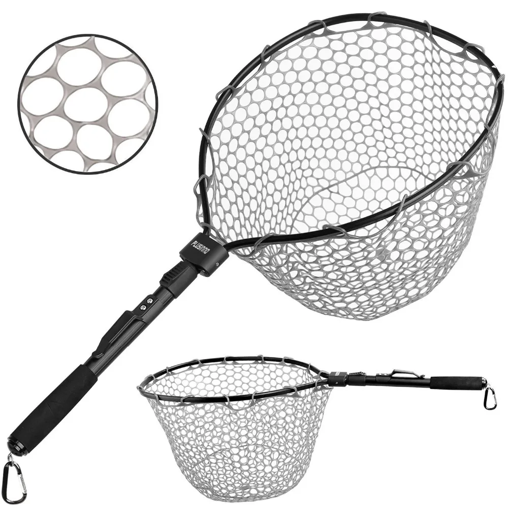 PLUSINNO Fly Fishing Net Fish Landing Net, Trout Bass Net Soft Rubber Mesh Catch and Release Net
PLUSINNO Fly Fishing Net Fish Landing Net, Trout Bass Net Soft Rubber Mesh Catch and Release Net