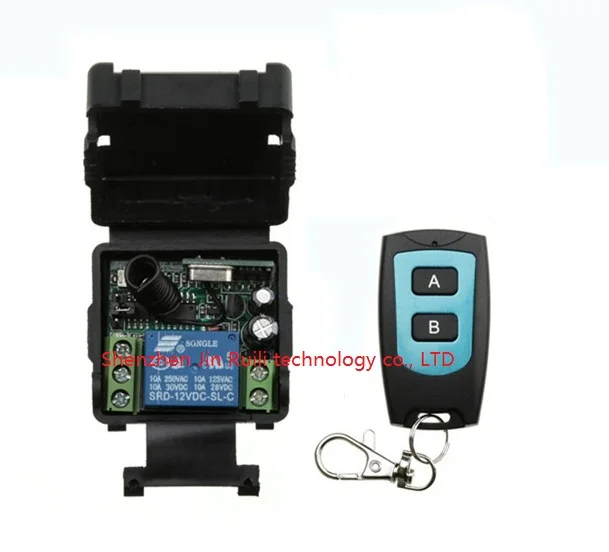 DC 12 v mini wireless remote control switch 1channal Intelligent family system 1X receiver+1X waterproof transmitter JRL-021
DC 12 v mini wireless remote control switch 1channal Intelligent family system 1X receiver+1X waterproof transmitter JRL-021