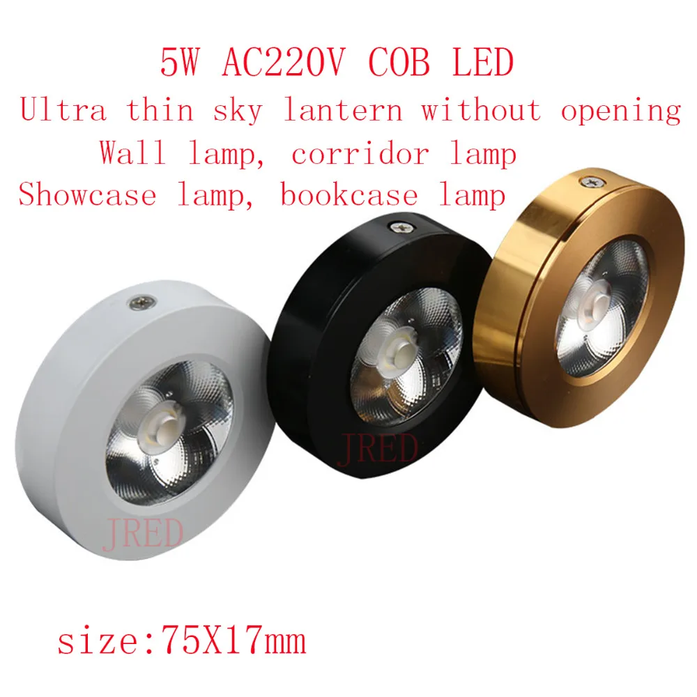 2PCS 5W AC220V COB LED Showcase lamp, bookcase lamp Wall lamp, corridor lamp Ultra thin, free of holes Ceiling lamp ceiling lamp
2PCS 5W AC220V COB LED Showcase lamp, bookcase lamp Wall lamp, corridor lamp Ultra thin, free of holes Ceiling lamp ceiling lamp