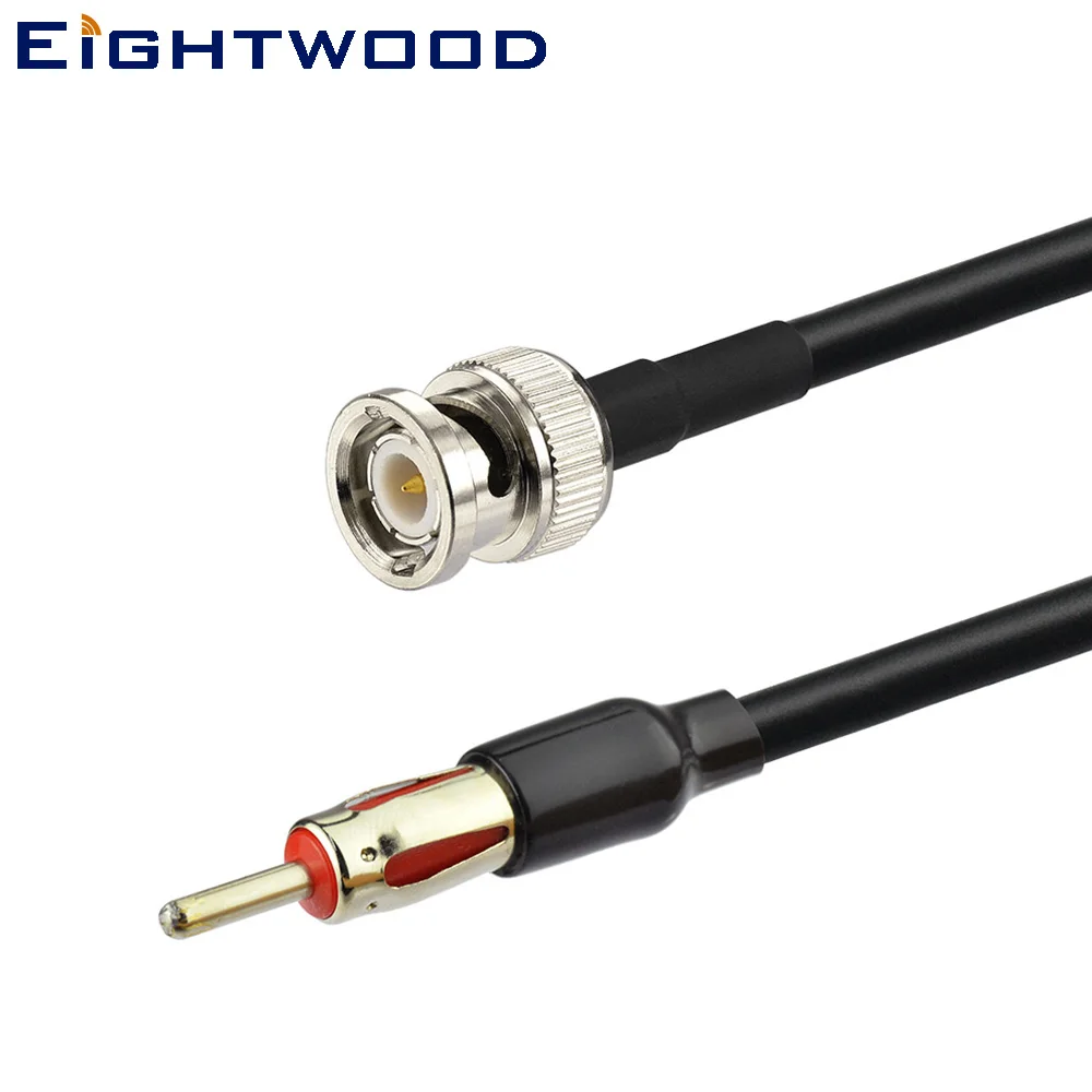 Eightwood Car Radio Antenna Adapter BNC Male to AM/FM Male Motorola Plug Connector RG58 Coaxial Extension Cable 12" Pigtail2PCS
Eightwood Car Radio Antenna Adapter BNC Male to AM/FM Male Motorola Plug Connector RG58 Coaxial Extension Cable 12" Pigtail2PCS