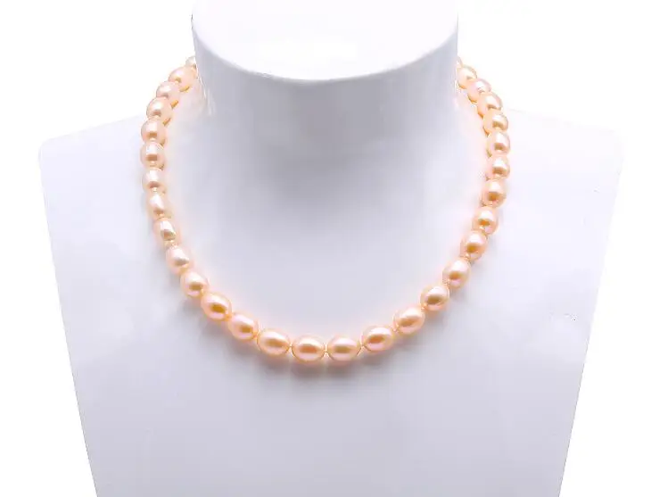 36-43cm 14-17'' Women Jewelry AAA natural pearl 8x9mm pink oval freshwater pearl necklace gift
36-43cm 14-17'' Women Jewelry AAA natural pearl 8x9mm pink oval freshwater pearl necklace gift