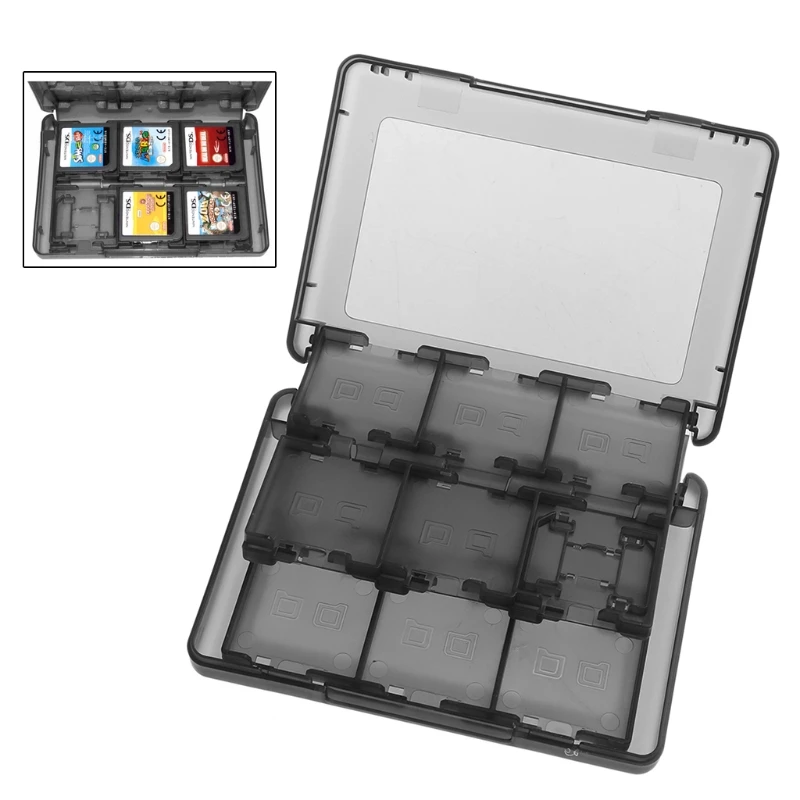 

28-In-1 Black Game Card Case Holder Cartridge Storage Box For Nintendo DS 3DS
