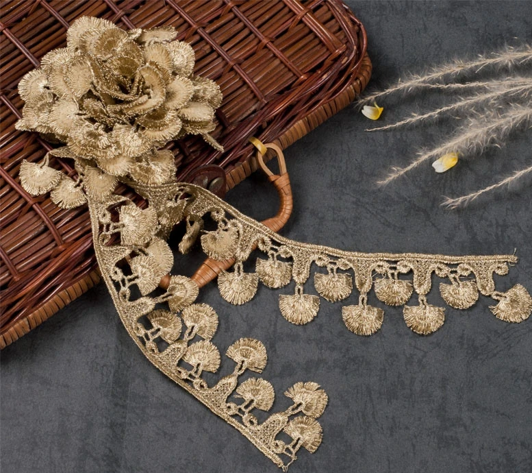 4.5CM Gold Lace Trim Ribbon Wedding Sewing Bridal Dress Craft Decoration Free Shipping
4.5CM Gold Lace Trim Ribbon Wedding Sewing Bridal Dress Craft Decoration Free Shipping