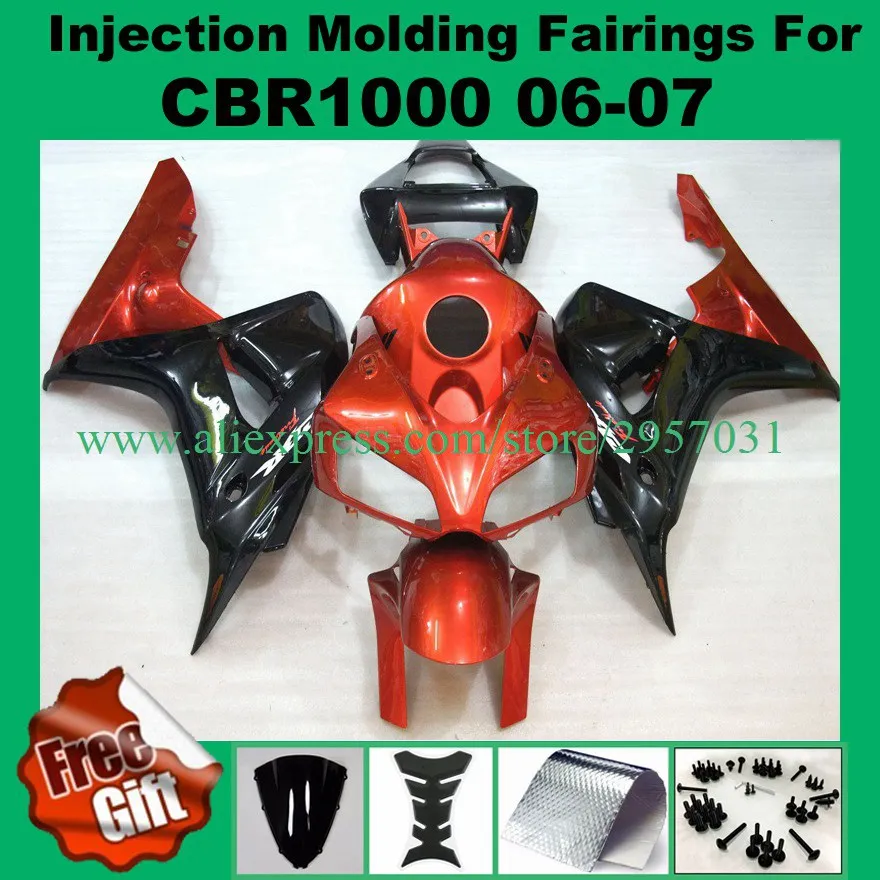 Free screws+gifts Injection molding fairings set for CBR 1000 RR 2006 2007 Black Red J235 CBR1000RR 06 07 CBR 1000RR
Free screws+gifts Injection molding fairings set for CBR 1000 RR 2006 2007 Black Red J235 CBR1000RR 06 07 CBR 1000RR