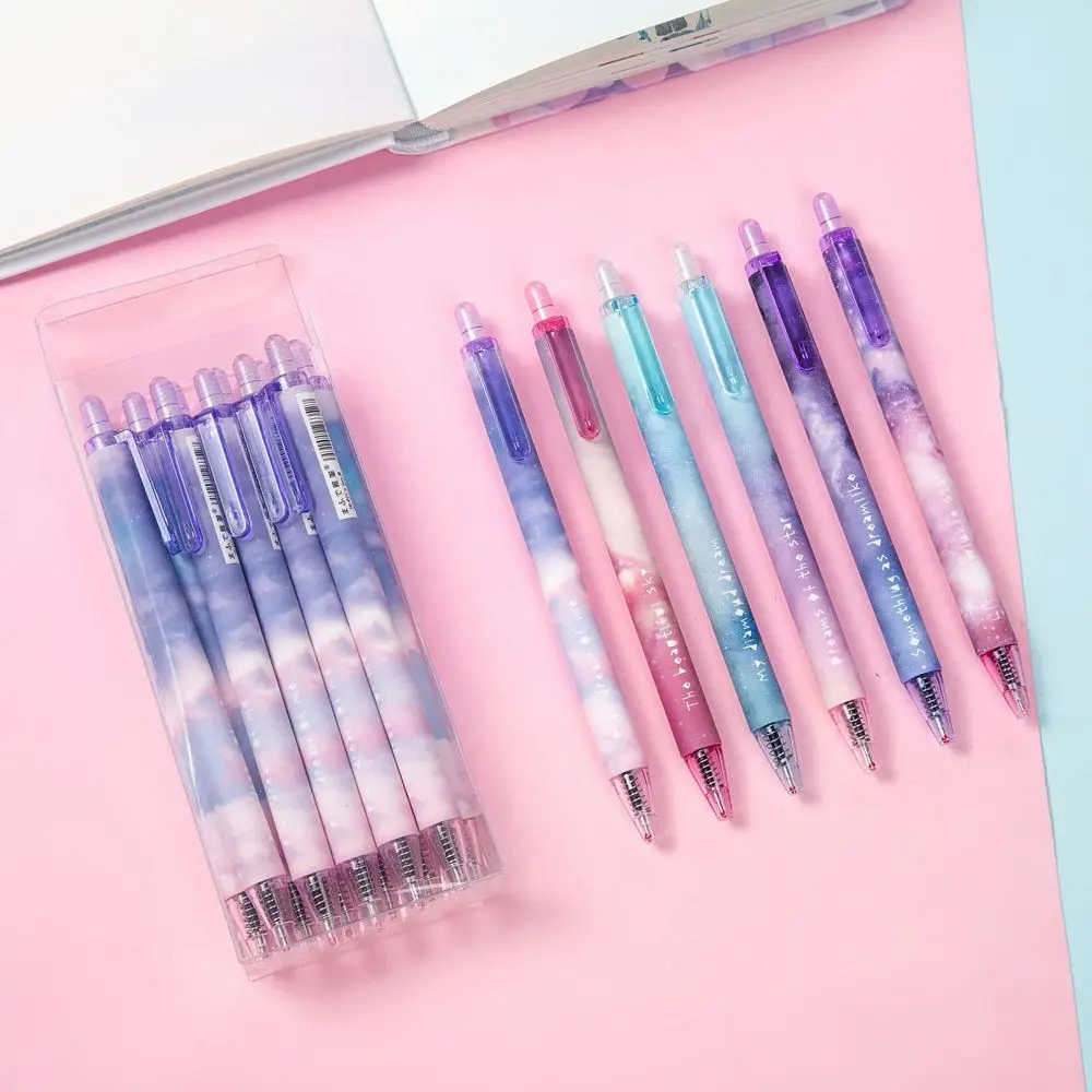 6pcs Kawaii Night Asteroid Gel Pens 0.5mm Black Ink Signature Pens Office School Writing Supplies Gel Pen Stationary pens
6pcs Kawaii Night Asteroid Gel Pens 0.5mm Black Ink Signature Pens Office School Writing Supplies Gel Pen Stationary pens