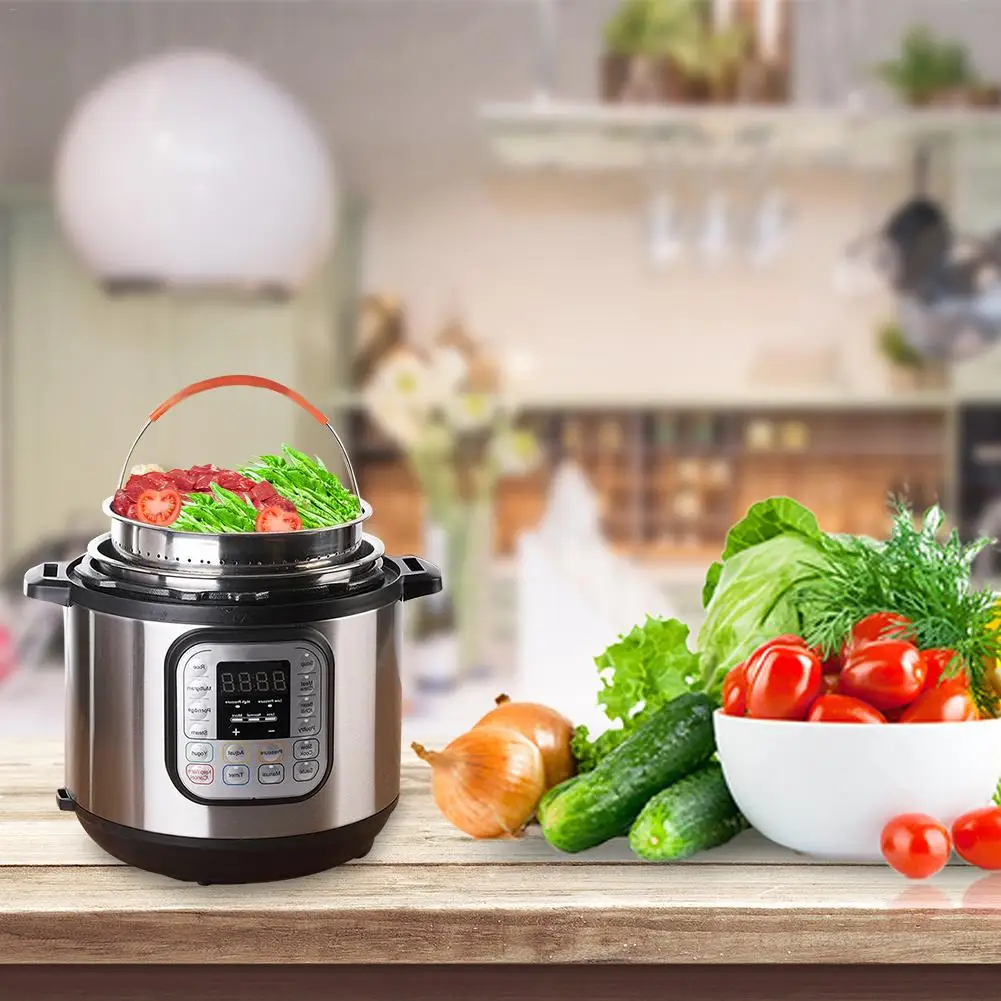 Original Sturdy Steamer Basket For 3/6/8 Quart Instant Pot Pressure Cooker, 304 Stainless Steel Steamer Insert Silicone Handle
Original Sturdy Steamer Basket For 3/6/8 Quart Instant Pot Pressure Cooker, 304 Stainless Steel Steamer Insert Silicone Handle