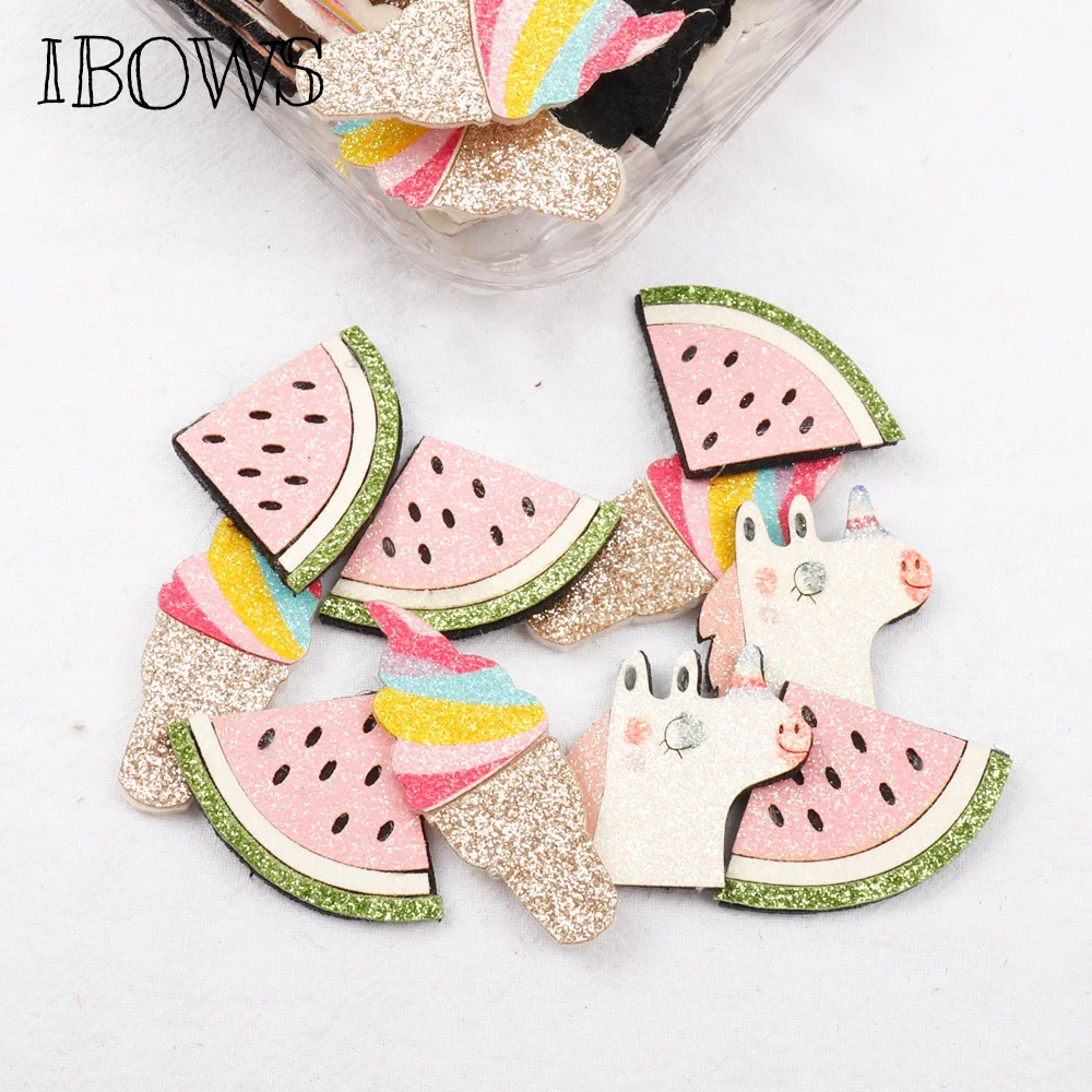 IBOWS 10Pcs Summer Appliques Watermelon Unicorn Padded Glitter Patches For Kid DIY Girl Hair Clips Accessories Decor Appliques
IBOWS 10Pcs Summer Appliques Watermelon Unicorn Padded Glitter Patches For Kid DIY Girl Hair Clips Accessories Decor Appliques