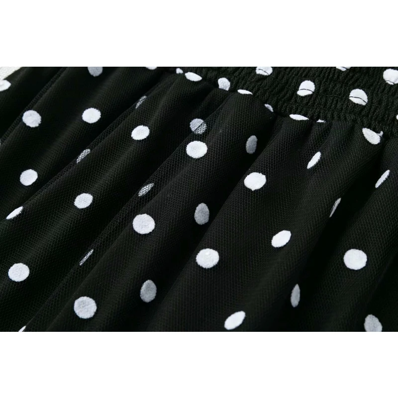 Deep V-neck Long Puff Sleeve Polka Dot Gauzy Dress Vintage French Style Sexy Waisted Emipre A-line Dress Single Tulle Lace Dress
Deep V-neck Long Puff Sleeve Polka Dot Gauzy Dress Vintage French Style Sexy Waisted Emipre A-line Dress Single Tulle Lace Dress