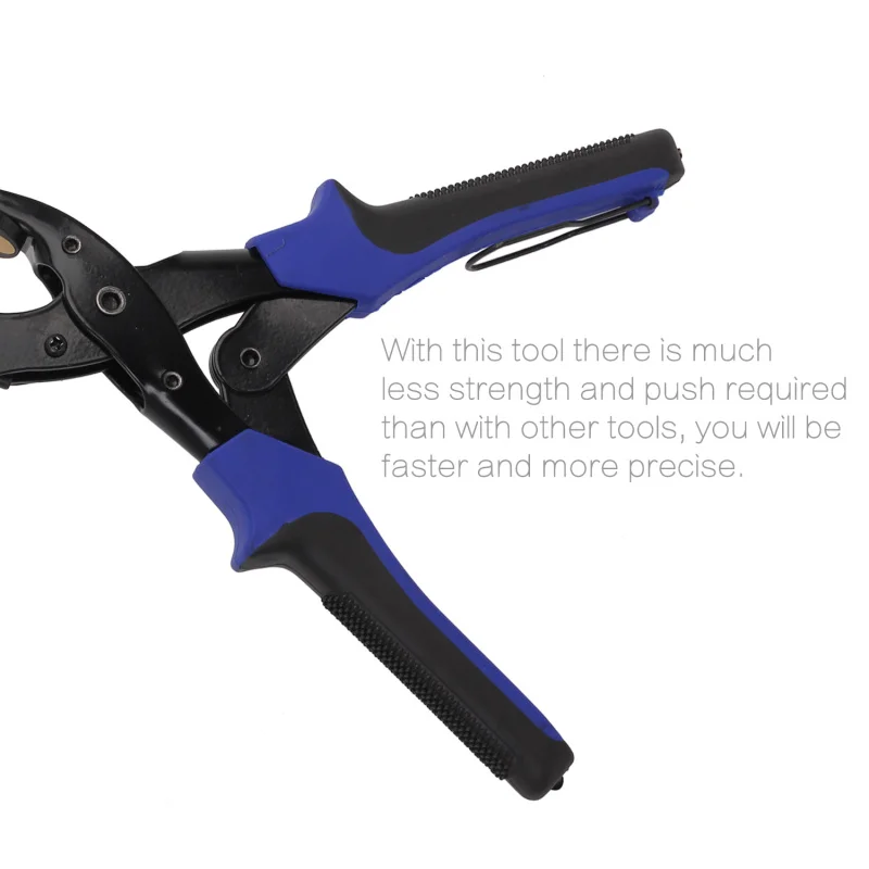 Blue Heavy Duty Revolving Leather Card Watch Belt Hole Punch Hand Pliers Punch Tool Eyelet Plier
Blue Heavy Duty Revolving Leather Card Watch Belt Hole Punch Hand Pliers Punch Tool Eyelet Plier