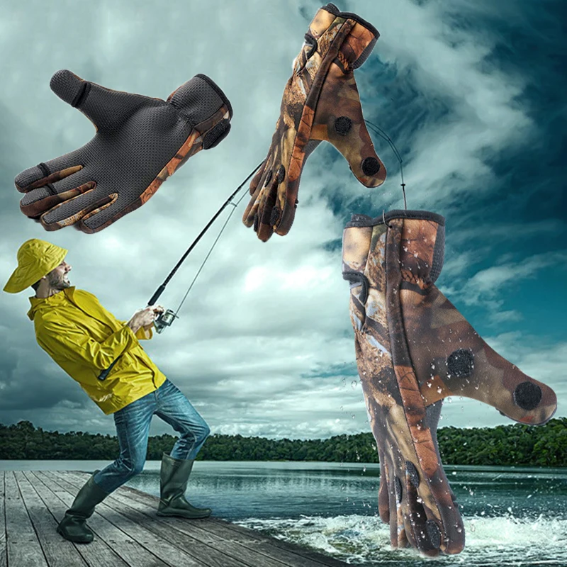 Three Finger Cut Camouflage Fishing Gloves Non-Slip Waterproof For Outdoor Sports Camping Hiking Photography Shooting Riding
Three Finger Cut Camouflage Fishing Gloves Non-Slip Waterproof For Outdoor Sports Camping Hiking Photography Shooting Riding