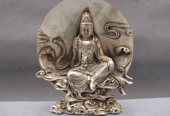 song voge gem S0095 Chinese White Copper Silver Sit Comfortable Guanyin Bodhisattva Kwan-Yin Statue
song voge gem S0095 Chinese White Copper Silver Sit Comfortable Guanyin Bodhisattva Kwan-Yin Statue