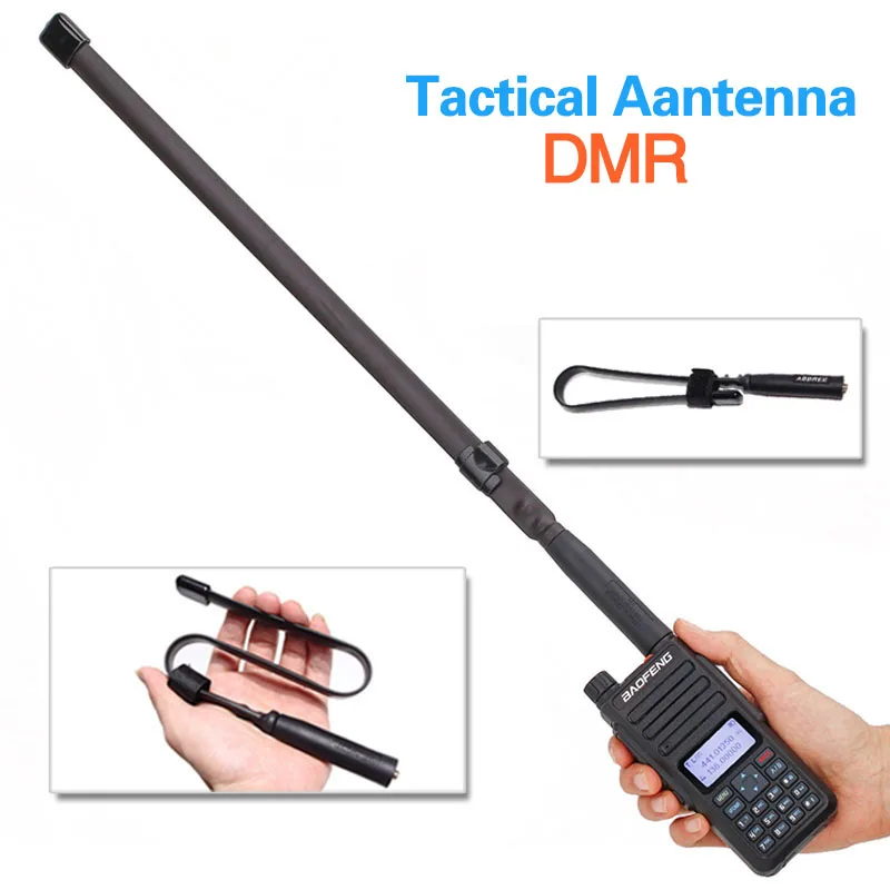 ABBREE AR 152A SMA Female VHF UHF Двухдиапазонная Складная тактическая антенна для Baofeng Walkie Talkie