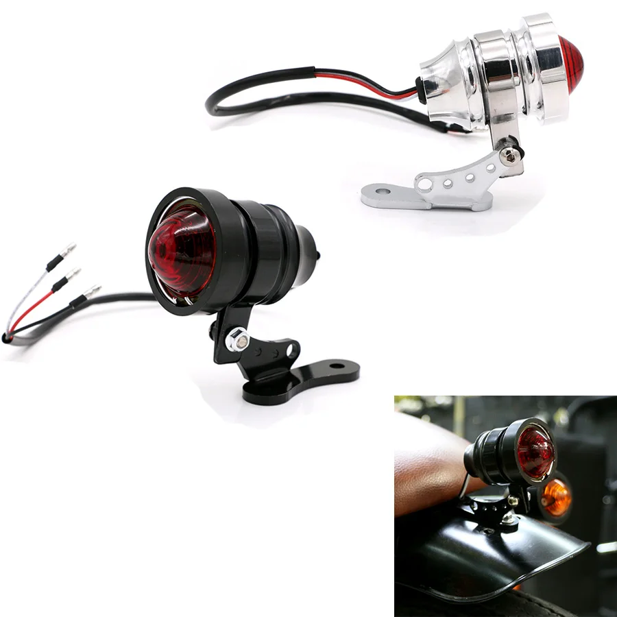 Мотоцикл черный/хром заднее крыло брызговики Ретро Красные линзы Стоп задний фонарь для Harley Bobber Chopper Bob GN CG Кафе Racer
Мотоцикл черный/хром заднее крыло брызговики Ретро Красные линзы Стоп задний фонарь для Harley Bobber Chopper Bob GN CG Кафе Racer