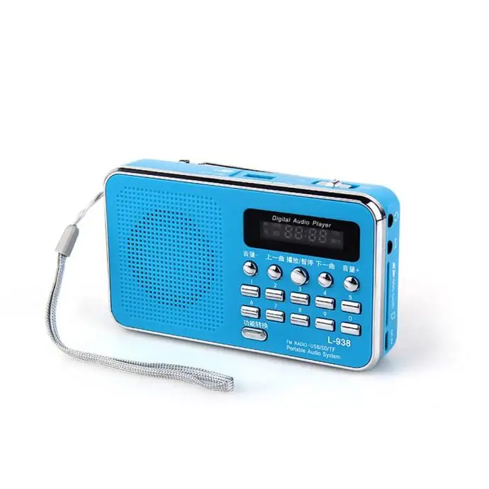 HIPERDEAL MP3 плеер Новый мини цифровой портативный музыкальный Micro SD/TF карта динамик FM