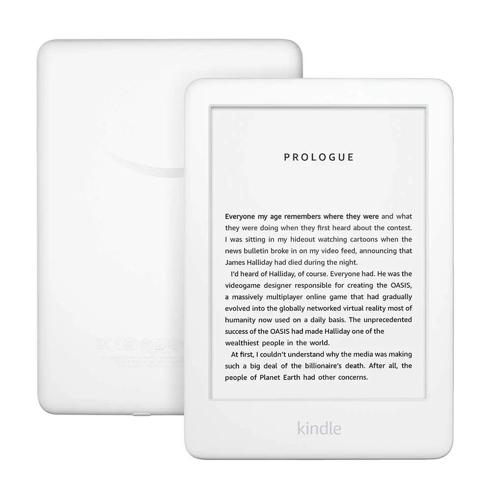 Kindle White 2019 version Touchscreen Display, Exclusive Kindle Software, Wi-Fi 4GB eBook e-ink screen 6-inch e-Book Readers
Kindle White 2019 version Touchscreen Display, Exclusive Kindle Software, Wi-Fi 4GB eBook e-ink screen 6-inch e-Book Readers