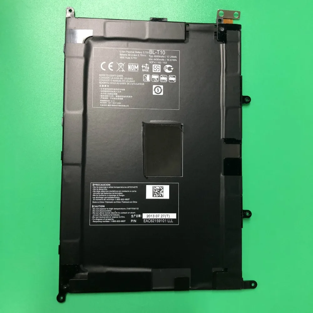 Новый 4600 мАч/17.25Wh 3.75VDC BL T10/BLT10/BL T10 Замена Батарея для LG Optimus G Pad планшет 8 3 дюймов V500