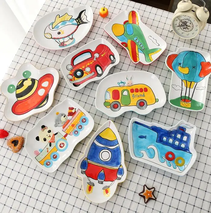 Cartoon Car Ship Plane Dish Flatware Fruits Rice Salad Pottery Ceramic Bowl Tableware Dinner Creative Dinner Tray Hand Painted
Cartoon Car Ship Plane Dish Flatware Fruits Rice Salad Pottery Ceramic Bowl Tableware Dinner Creative Dinner Tray Hand Painted