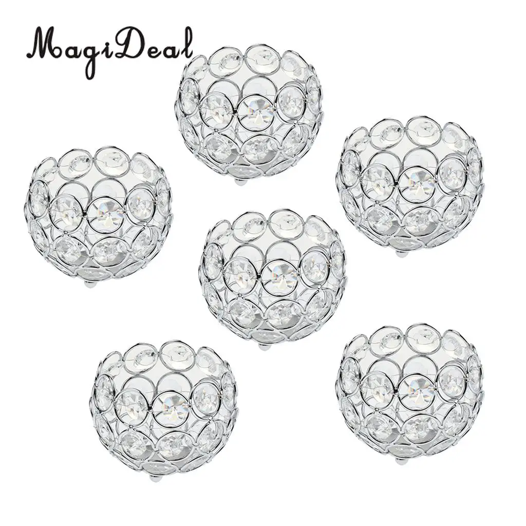 6 Pieces Crystal Beads Candle Holders Candlestick Tea Light Candle Lantern Home Wedding Xmas Table Decoration
6 Pieces Crystal Beads Candle Holders Candlestick Tea Light Candle Lantern Home Wedding Xmas Table Decoration