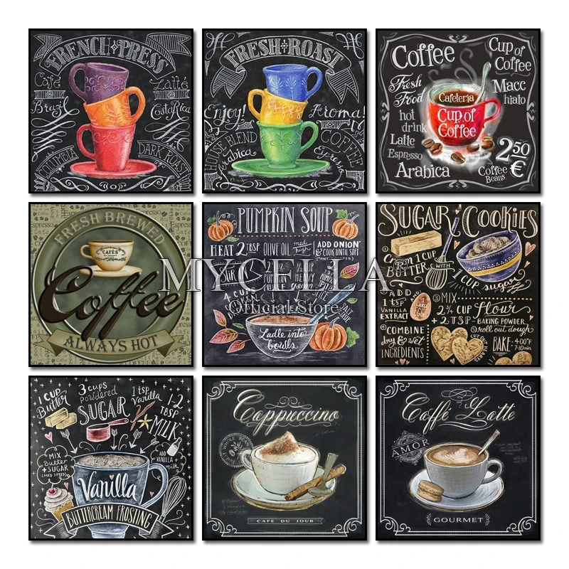 Chalkboard Diamond Embroidery Cross Stitch Kits Crafts Coffee CupText 5D DIY Diamond Painting Full Round Needlework Mosaic Gift
Chalkboard Diamond Embroidery Cross Stitch Kits Crafts Coffee CupText 5D DIY Diamond Painting Full Round Needlework Mosaic Gift