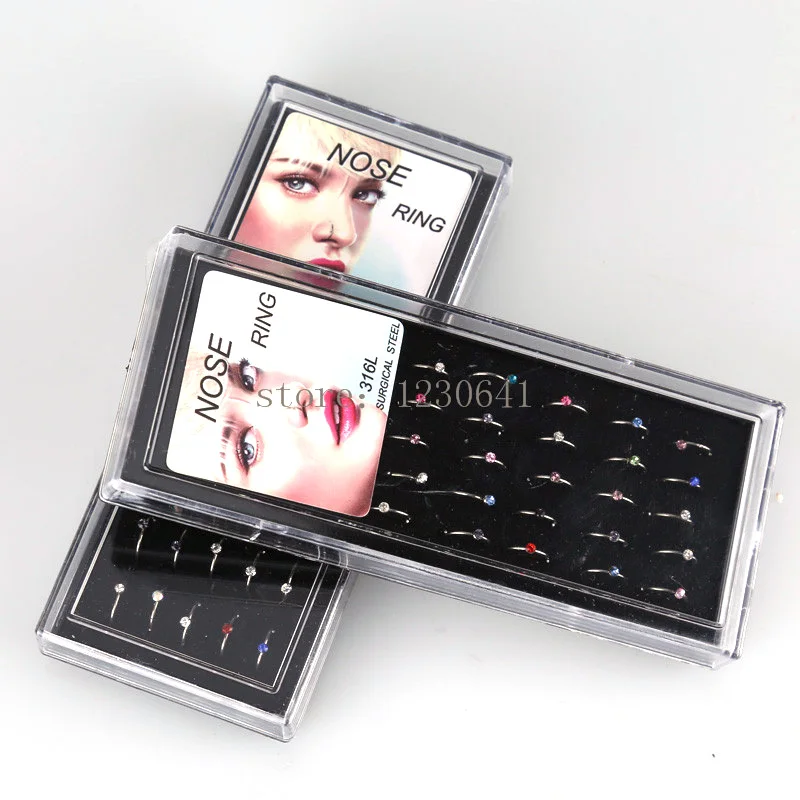 40 pcs/set for Women Fashion Crystal Rhinestones choker Nose Hoop Nose Stud Rings Body Fake Piercing Jewelry
40 pcs/set for Women Fashion Crystal Rhinestones choker Nose Hoop Nose Stud Rings Body Fake Piercing Jewelry